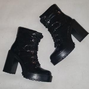 Guess Sellur Platform Combat Boot 